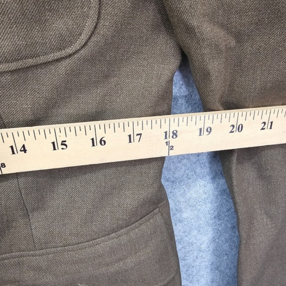 Vintage 40s WWII Uniform Coat Men 36R XS Green Wool US Army ETO Sergeant General - Picture 5 of 16